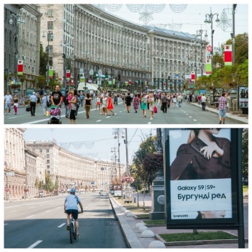 Борьба с рекламой: в Киеве убрали больше тысячи баннеров, вывесок и экранов