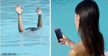 Сотни детей тонут в бассейнах, потому что их родители смотрят в телефон