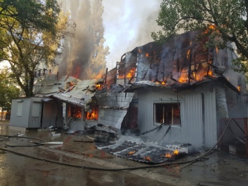 В Днепре сгорел тренажерный зал с сауной