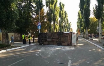 В Славянске перевернулась маршрутка, есть пострадавшие