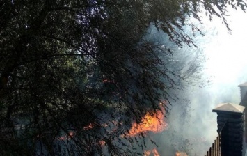 В Кременчуге произошел пожар на территории бывших артскладов