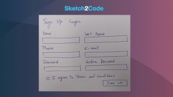 Sketch2Code - сервис Microsoft для генерации HTML-кода по записям на бумаге