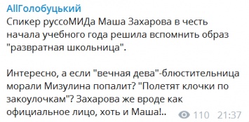 Снова обнюхалась? Захарову высмеяли за нелепый образ