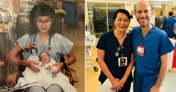 Медсестра узнала в своем коллеге малыша, которого спасла 28 лет назад