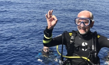 95-летний британский дайвер побил на Кипре свой собственный рекорд (видео)