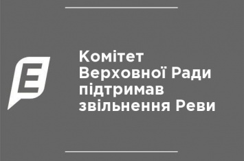 Комитет Верховной Рады поддержал увольнение Ревы