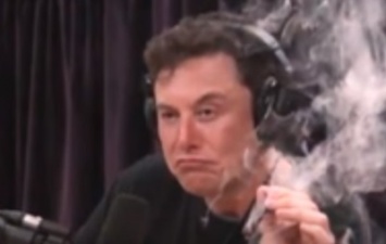 Илон Маск покурил марихуану в прямом эфире