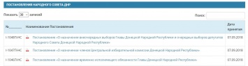 Пошилин одновременно возглавляет «парламент» и «правительство». Это нарушает «конституцию ДНР»