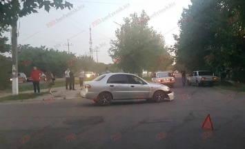 В Запорожской области разбили полицейский автомобиль (ФОТО)