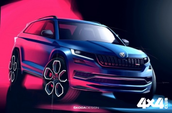 Skoda показала интерьер кроссовера Kodiaq RS