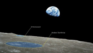Два кратера на Луне были названы в честь миссии "Аполлон-8"