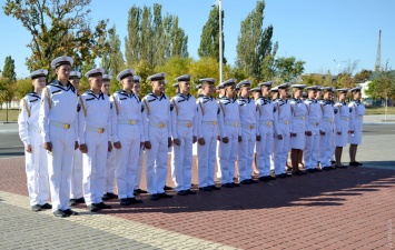 В Измаиле первокурсники военно-морского лицея принесли клятву на верность родине