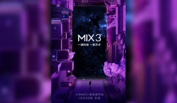 Стала известна дата презентации Xiaomi Mi MIX 3