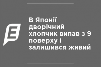 В Японии двухлетний мальчик выпал с 9-го этажа и остался жив