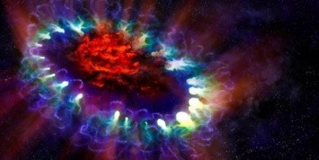 Астрономы показали на видео 25 лет жизни сверхновой звезды SN 1987A