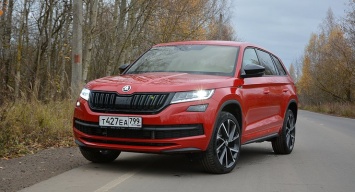 Веселые старты: тест-драйв кроссовера Skoda Kodiaq Sportline