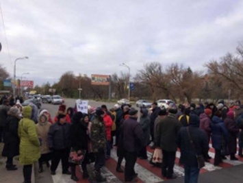 В Павлограде оставшиеся без газа горожане перекрыли трассу Днепр-Донецк