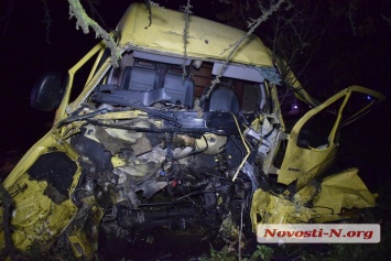 На трассе под Николаевом столкнулись фура и микроавтобус - погиб водитель
