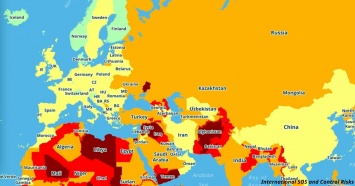 Вот карта самых опасных стран для туристов в 2019 году