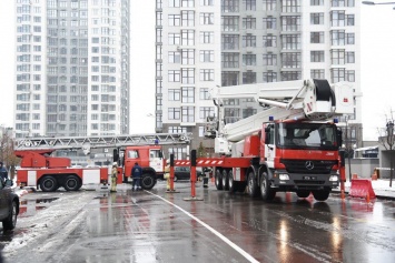 На Новопечерских Липках провели противопожарные учения