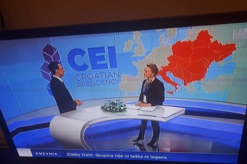 Хорватский телеканал показал карту Украины без Крыма